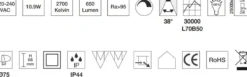 Nordtronic Velia LED indbygningsspot, CRI><noscript><img data-lazyloaded=