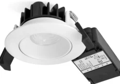 Nordtronic Velia Low Profile indbygningsspot, 230V, CRI>95, rund