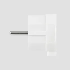 NORM flad design stikprop, schuko, m. jord, vinkel, rund, mat overflade