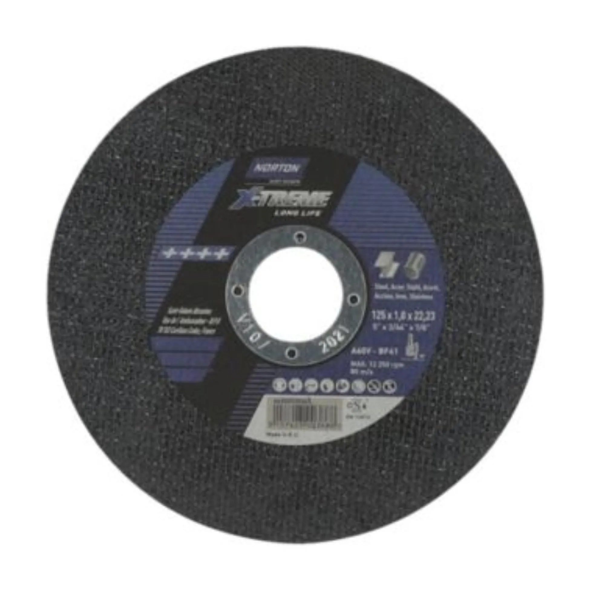 Norton NOR-X-Treme life skæreskive, 125x1,0x22,23mm, A60V-T41