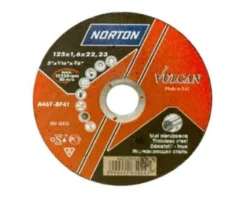 Norton Vulcan skæreskive, 125x1,6 mm, til rustfrit stål