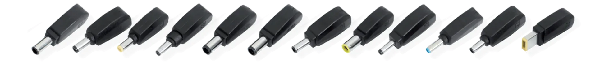 Notebook charger, 15-20 V, 6 A, 90 W, 12 tips, black