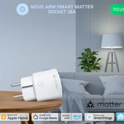 Nous A8M Smart Plug, 16A, Matter - 4 pak