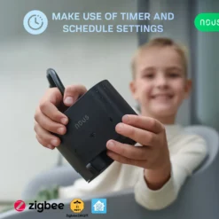 Nous A4Z Dobbelt Outdoor Smart Plug, IP44, Zigbee