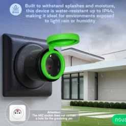 Nous A6Z Outdoor Smart Plug, IP44, udendørs brug, Zigbee