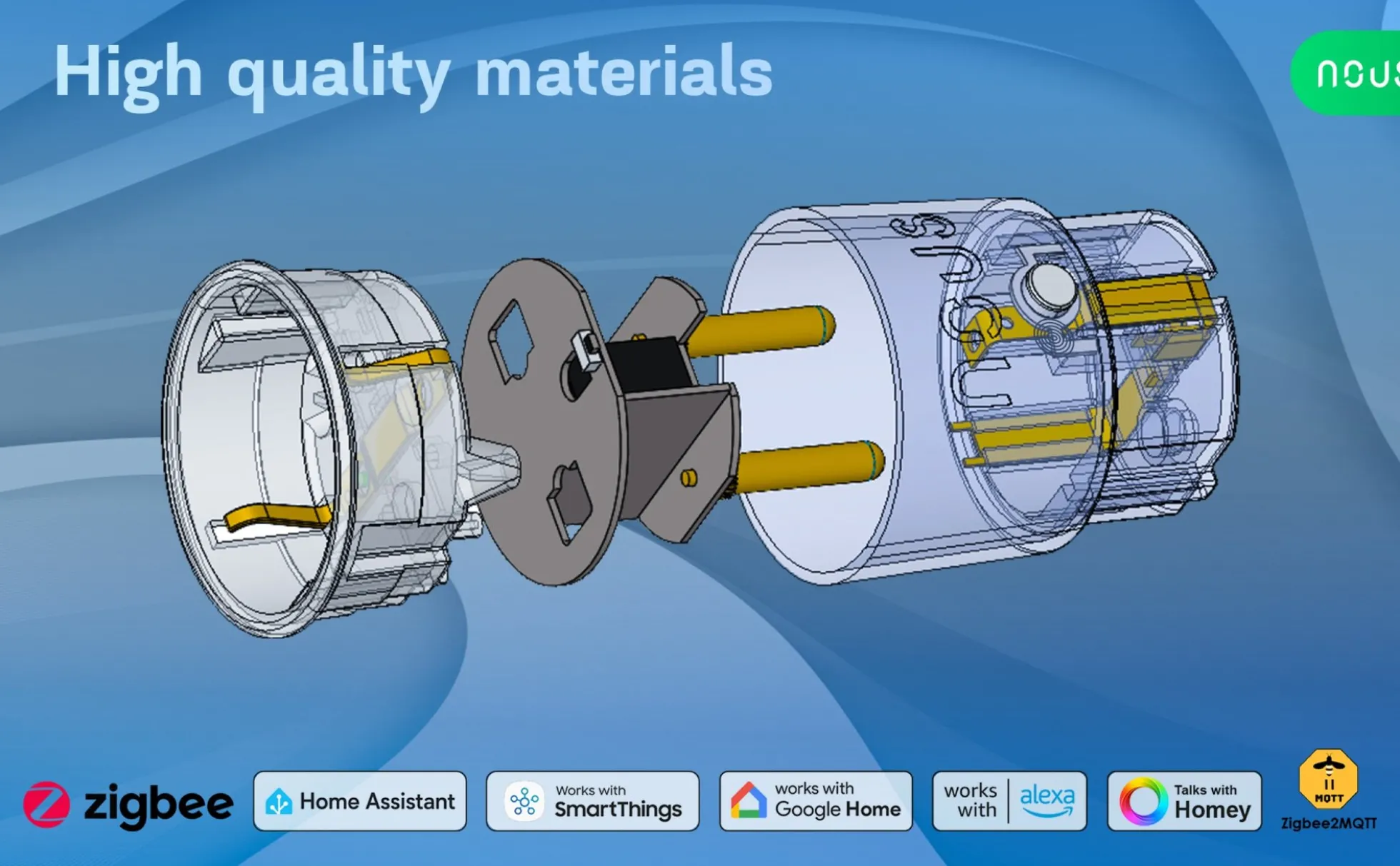 Nous A1Z Smart Plug, Zigbee 3.0