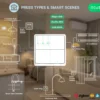 Nous C1 Zigbee smart tryk, 4 knapper