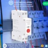 Nous D3Z DIN-skinne relæ, 25A, Zigbee
