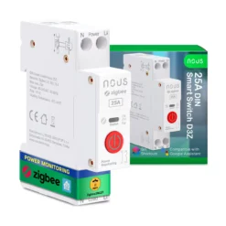 Nous D3Z DIN-skinne relæ, 25A, Zigbee
