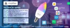 Nous P4 E14 Smart Pære, RGB, 470lm, 4,5W, Matter - 2 pak