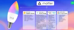 NOUS P4 E14 Smart Pære, RGB, 470lm, 4,5W, Matter