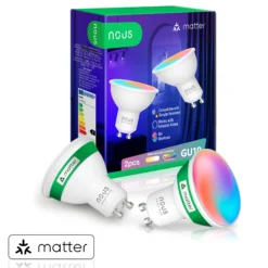 NOUS P8 GU10 Smart Pære, 420lm, 4,5W, Matter - 2 pak