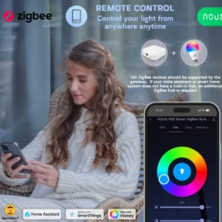 Nous P3Z E27 Smart Pære, RGB, 810lm, Zigbee