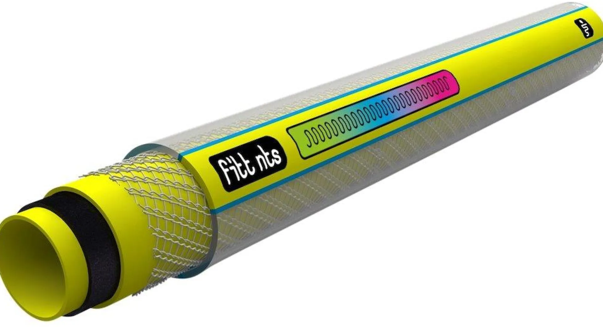 NTS Yellow vandslange PVC, 1/2", 12,5mm indvendig, 16,7mm udvendig, gul - 50 meter
