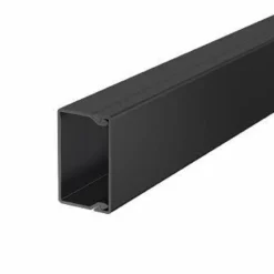 OBO Kabelkanal WDK, kanalbund med låg, 2 meter, sort