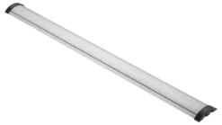 OFFICE Aluminum gulvkabelbakke, 1104 x 92 mm, sølv