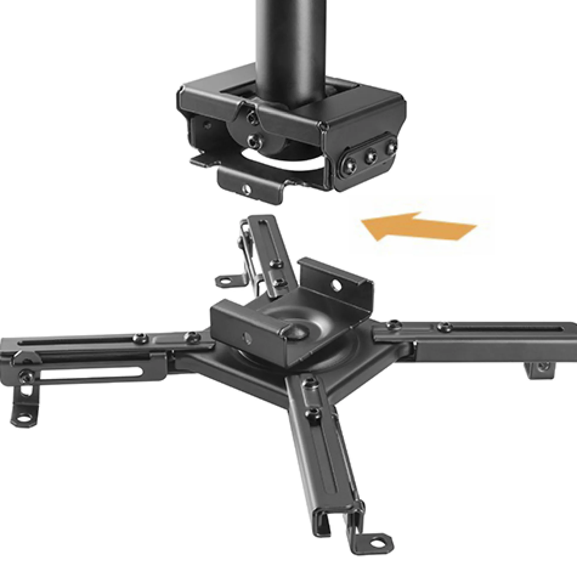 OFFICE Projector mount, flat/inclined, tilt swivel, 45 kg