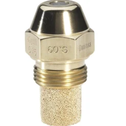 Oliedyse s60°, 1,00 USG, Rød, Messing, Danfoss
