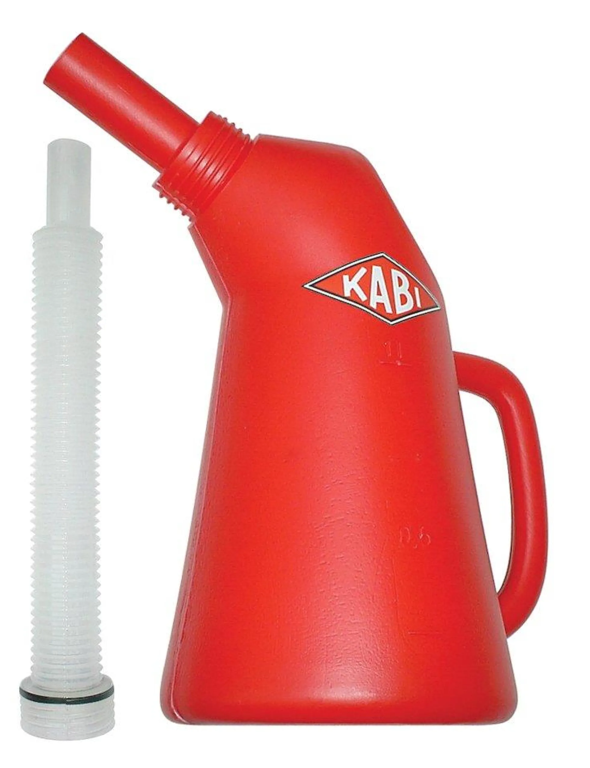 Oliemål, 2 liter, rød, med flextud - KABI