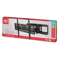 One For All WM4661 drejbart TV-beslag, dobbelt arm, 120 grader, op til VESA 600