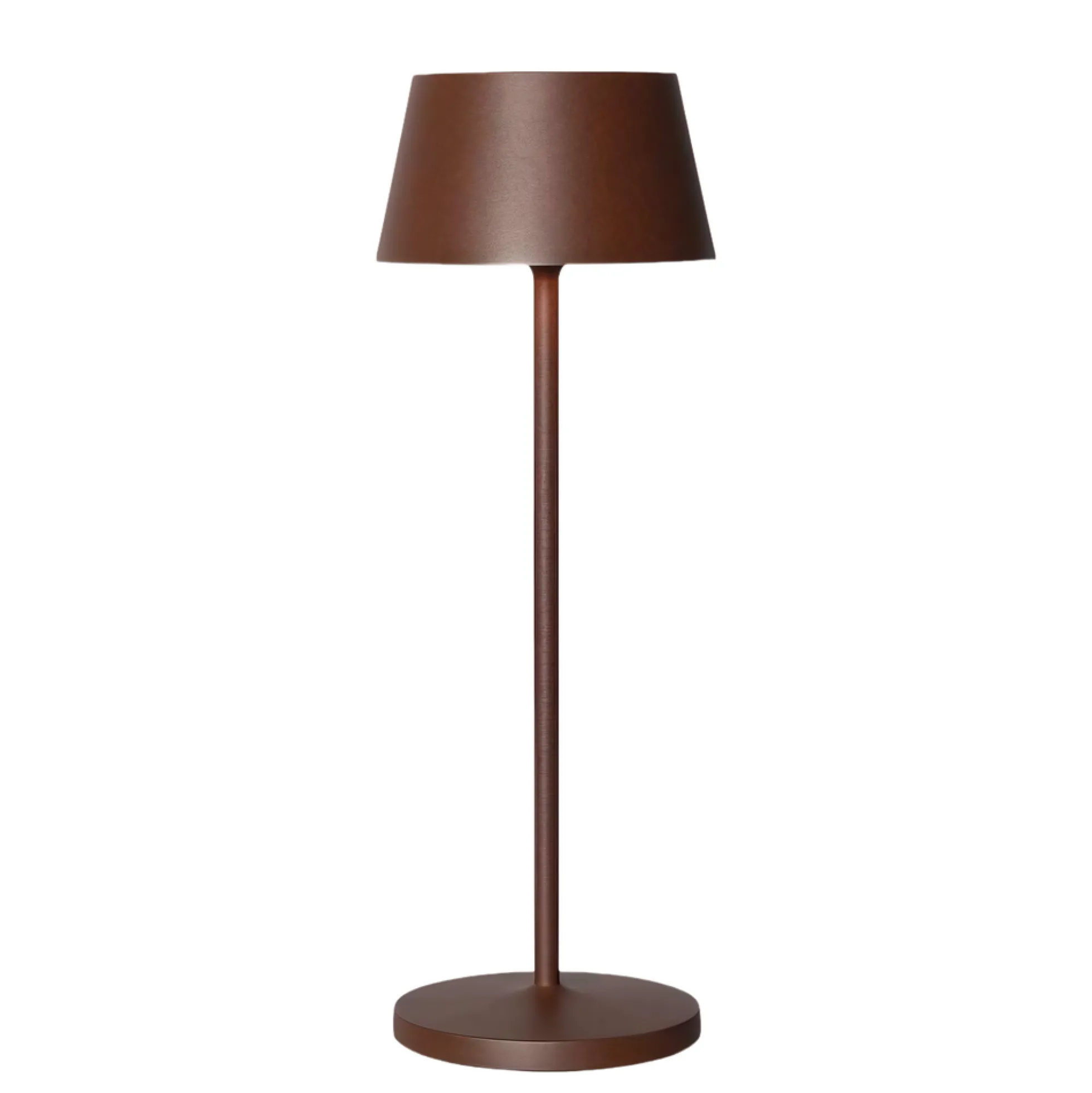 Opladelig LED bordlampe, brun, touch dæmpbar, IP54, 3000K, 3W - Dæmpbar