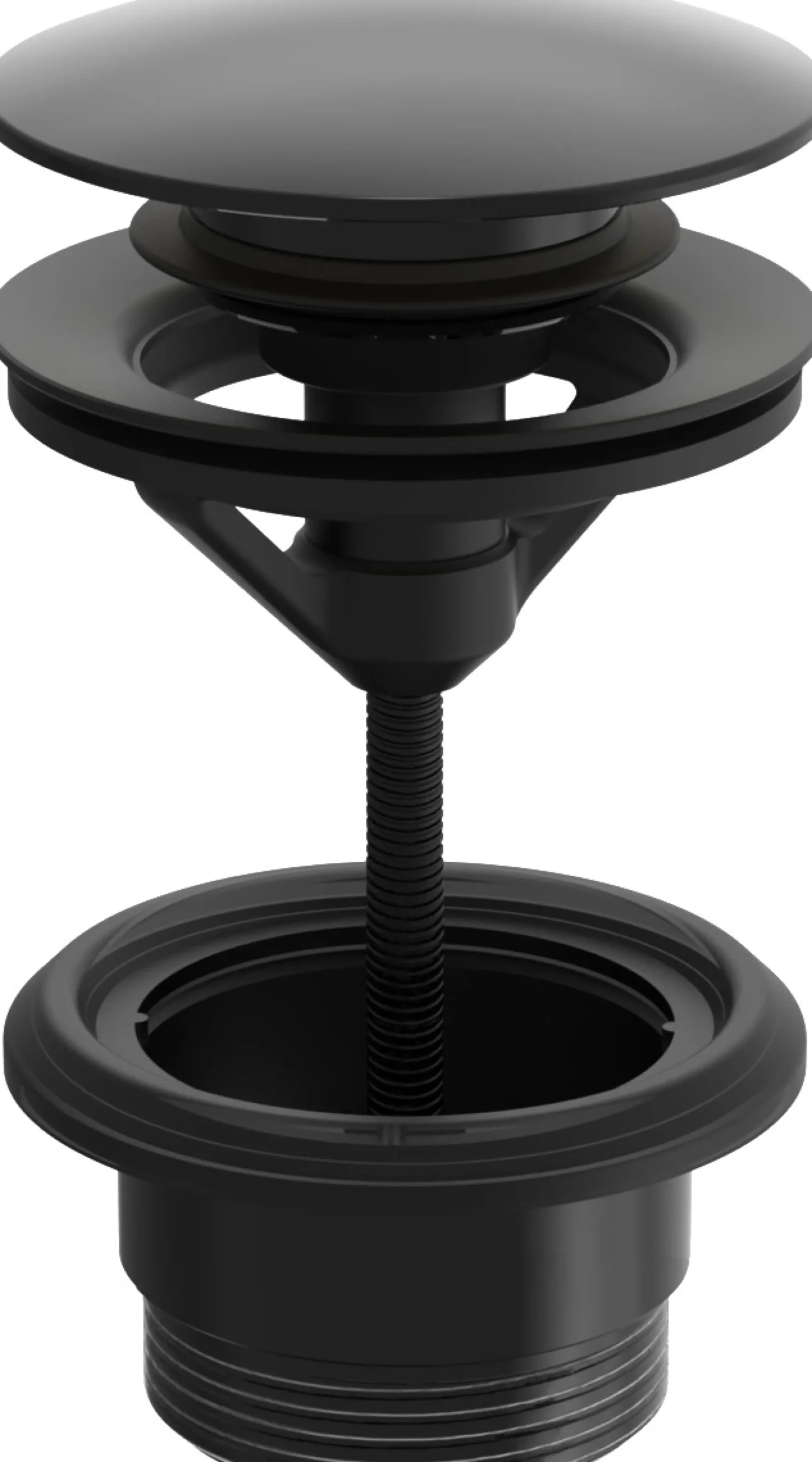 Oras komplet push-up bundventil, 1 1/4", Ø63 mm, mat sort