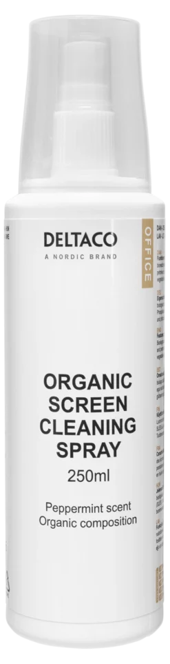 Organisk rengøringsvæske til skærme, 250 ml