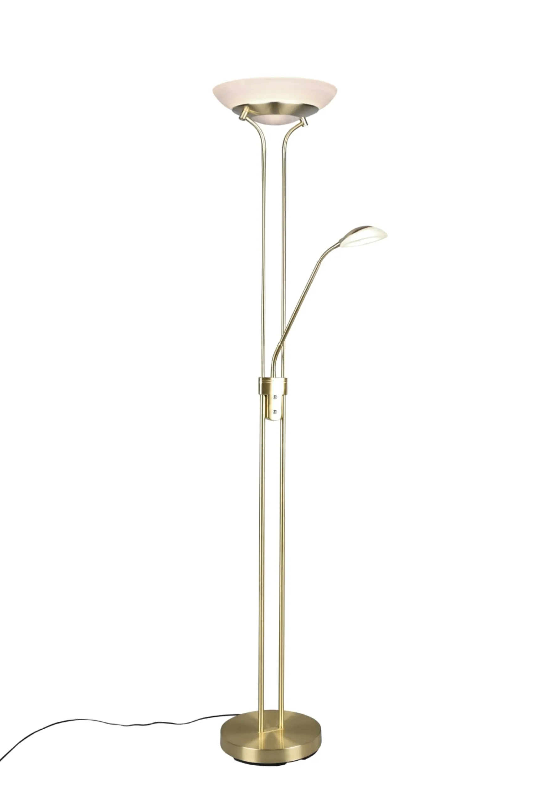 Orson LED gulvlampe, messing