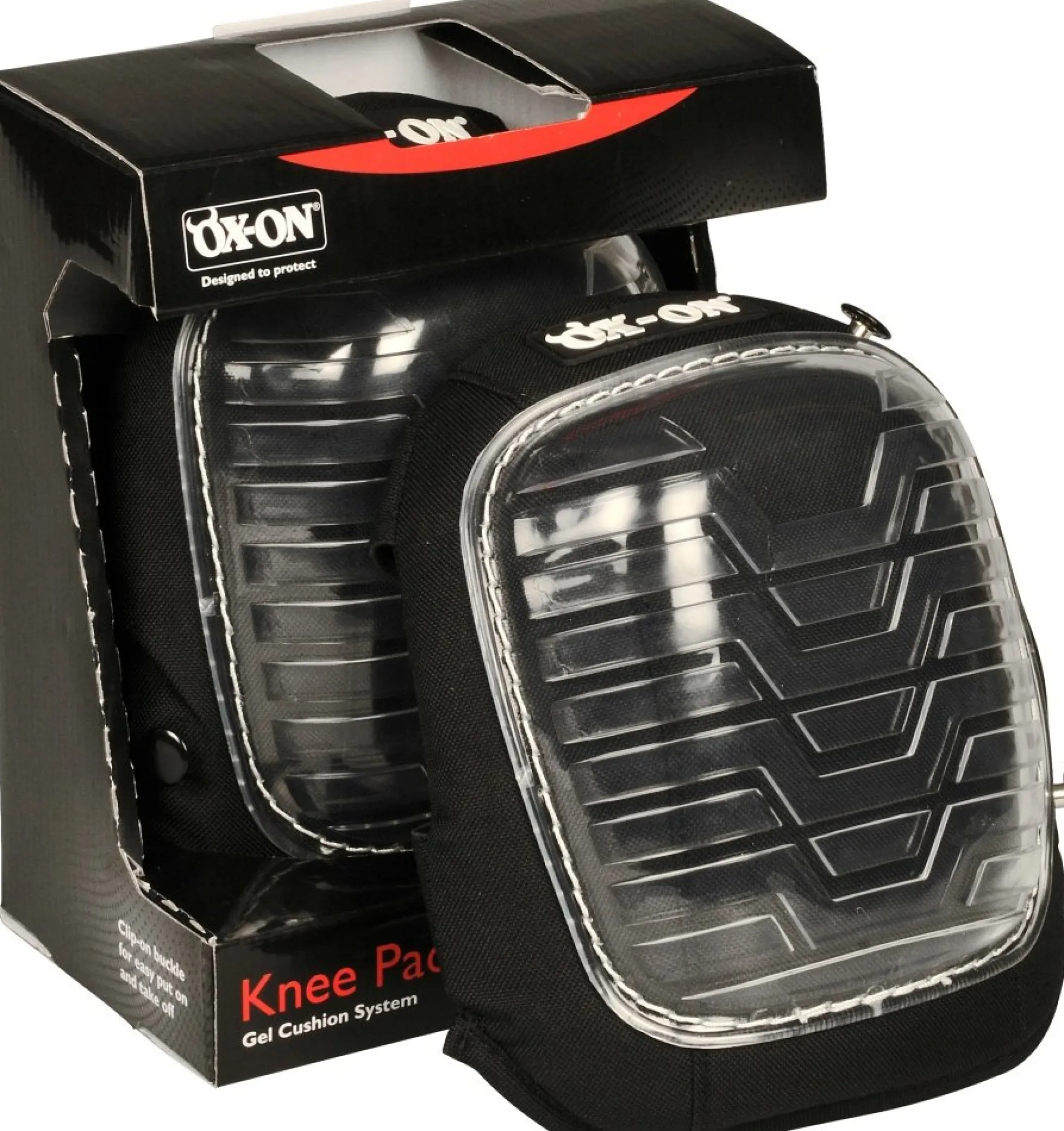 OX-ON knæskåner med gel, sort, one size