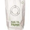 Papirsæk, 2-lags, 110 liter, 70x110 cm, hvid