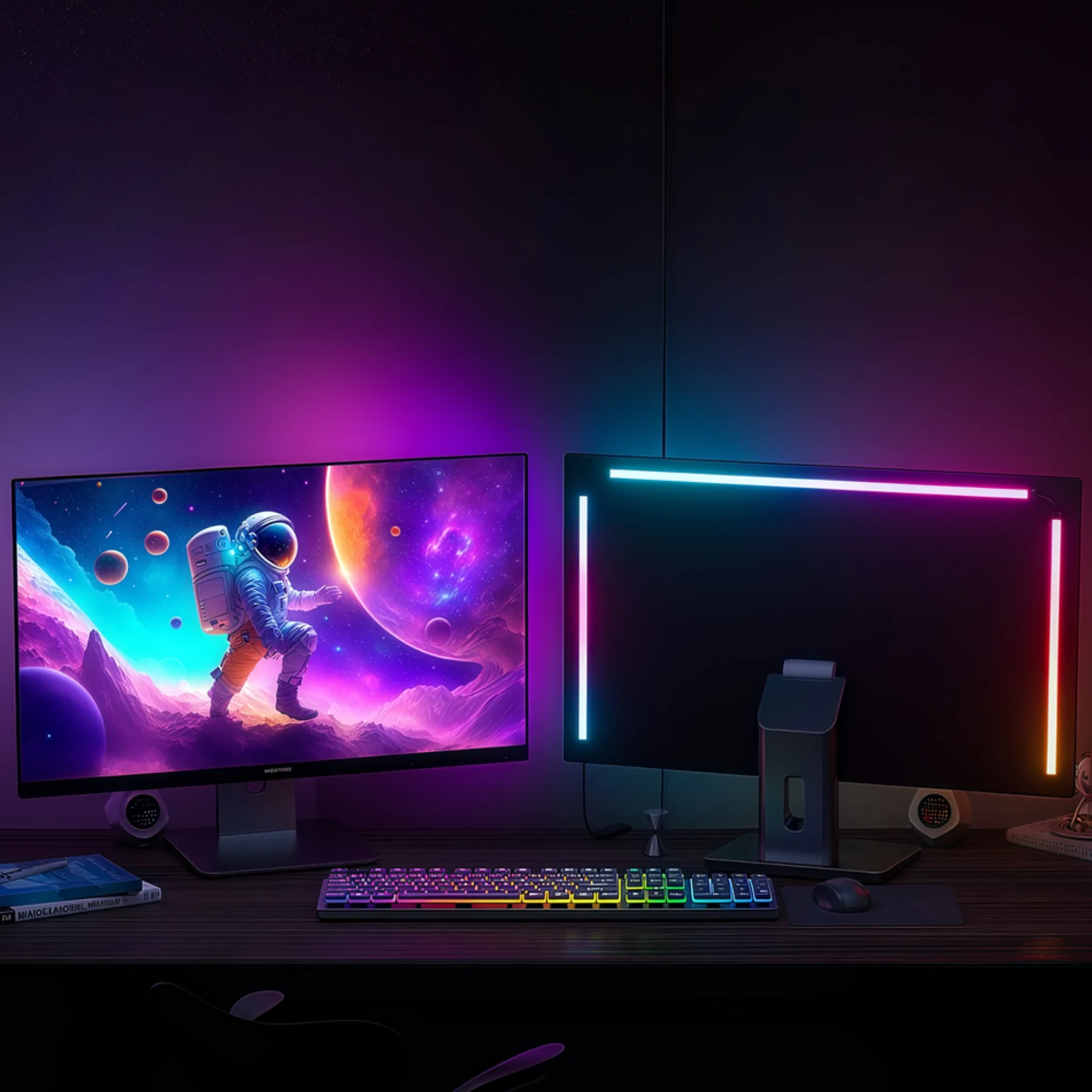 PC Sync LED strip, PC-baggrundsbelysning, RGBIC, USB, 60 LED/m, 10W/m