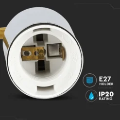 Pendelophæng, E27, krom, maks. 60W, Ø3,6cm, uden lyskilde