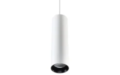 Pendel Zip Tube Mini, LED 17W, hvid/sort - SG Armaturen