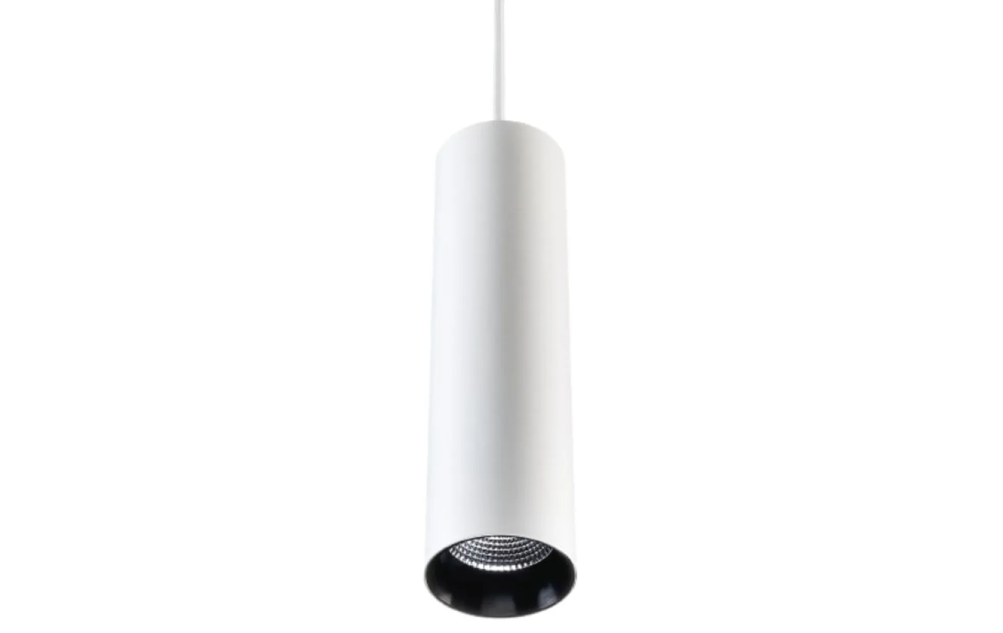 Pendel Zip Tube Mini, LED 17W, hvid/sort - SG Armaturen