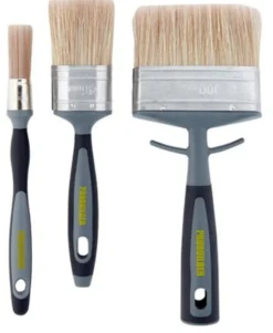 Penselsæt udendørs, 18 mm rundpensel, 45 mm ovalpensel, 100 mm facadepensel, softgrip - Probuilder