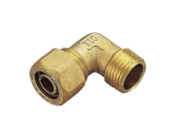 PEX vinkel, nippel, 90°, 3/4" x 22 mm, PN 10