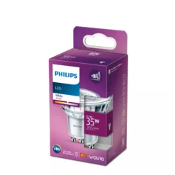 Philips Classic GU10-pære, 3,5W, 265lm, 3000K, Ra80, ikke dæmpbar