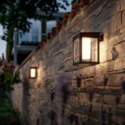 Philips myGarden Camill udendørs solcelle væglampe, bevægelsessenor, sort