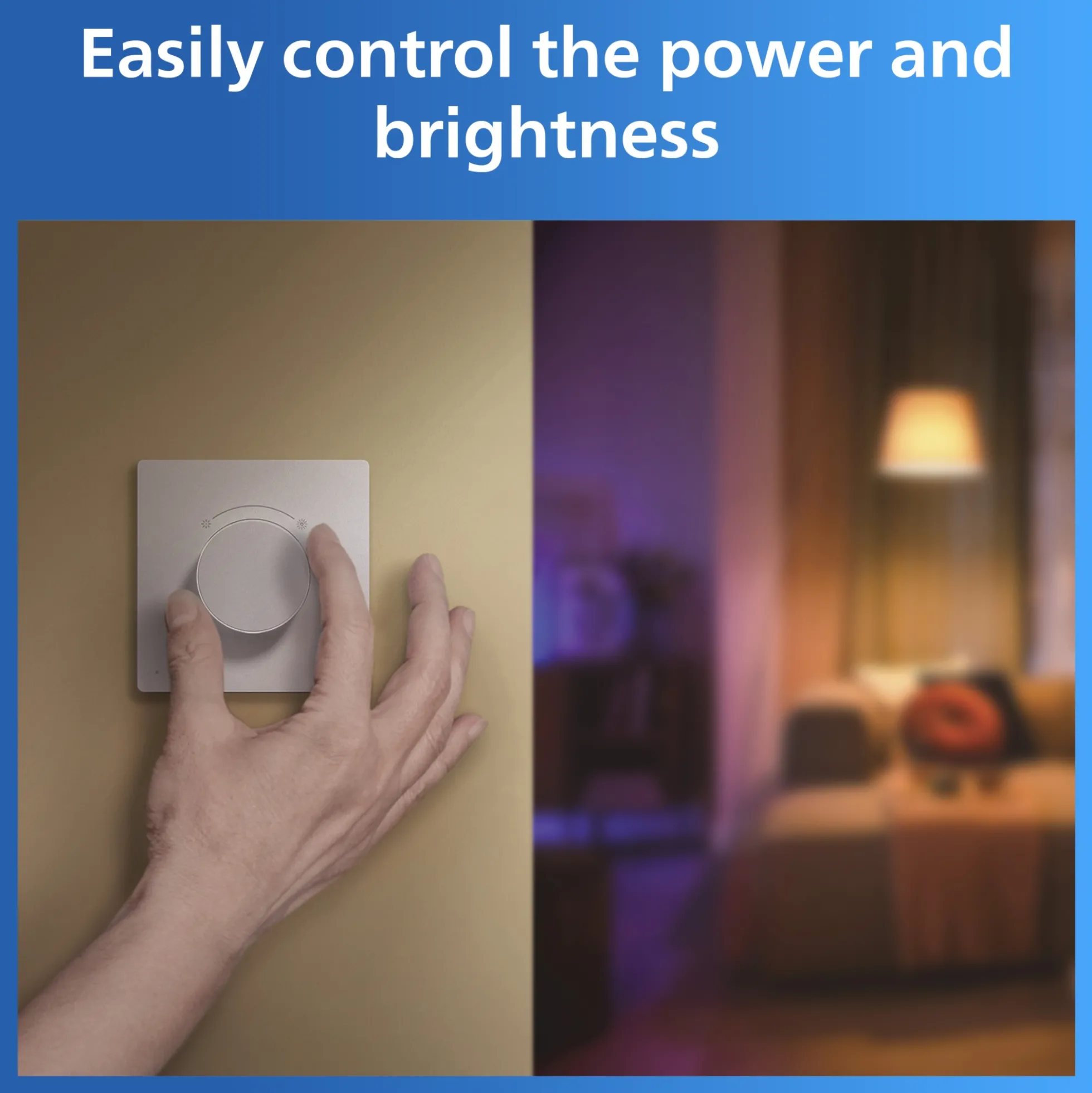 Philips Smart Lighting Tap Dial, drejekontakt, Matter (WiFi)