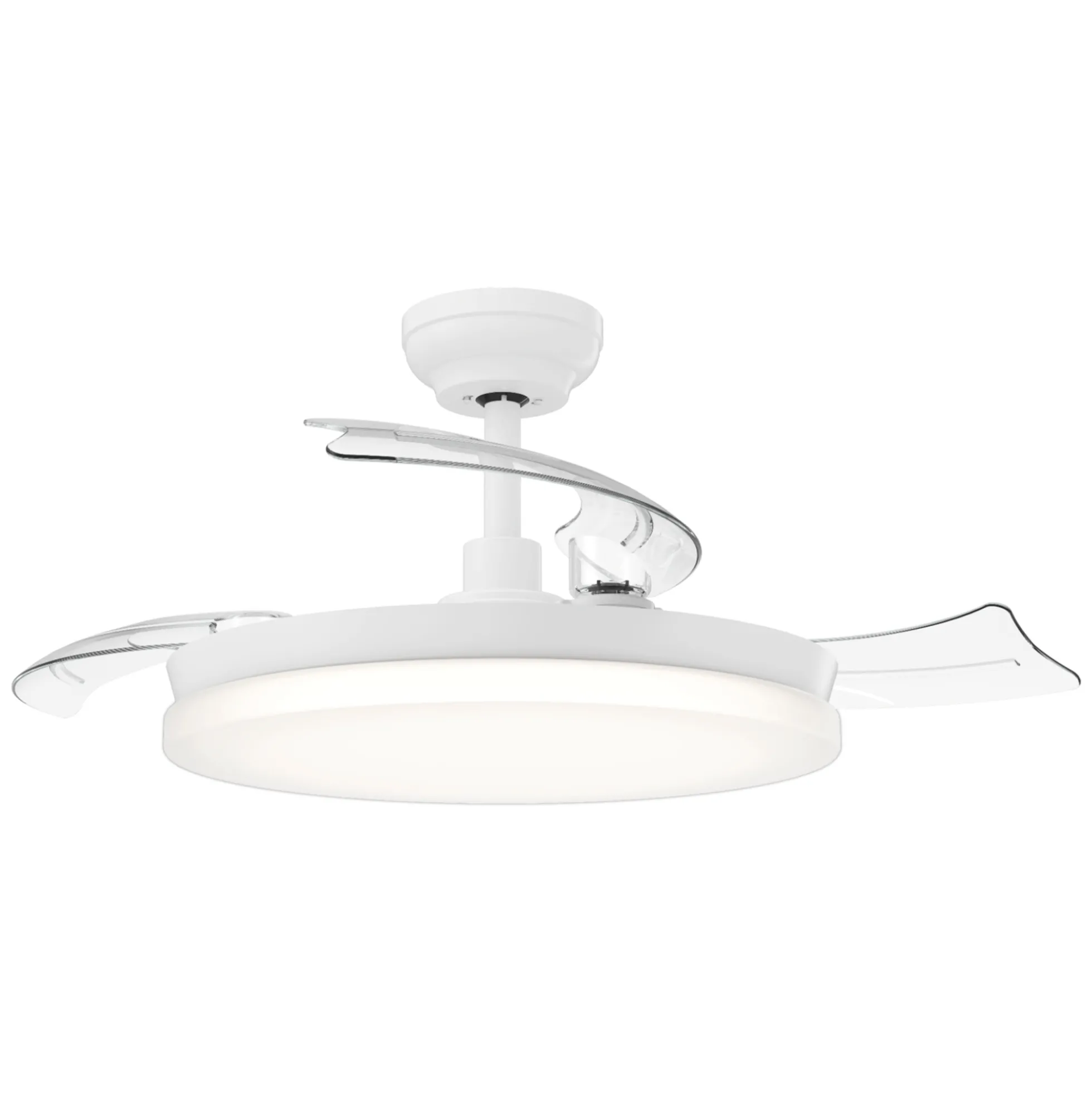 Philips Tynl Loftventilator med LED-lys, Ø106 cm, sammenfoldelige vinger, dæmpbar med justerbar farvetemperatur, fjernbetjening, hvid