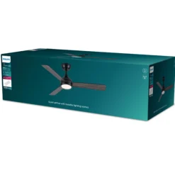 Philips Velyx Loftventilator med LED-lys, Ø132 cm, dæmpbar med justerbar farvetemperatur, fjernbetjening