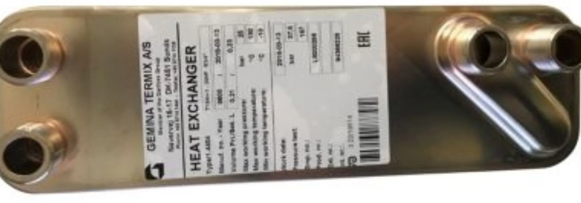 Pladeveksler T16H+-1, 26 plader, G3/4", til VMTD, VX, VVX - Termix