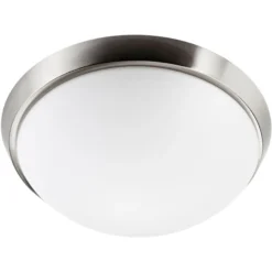 Plafond Calando 10W LED 3000K børstet stål IP44