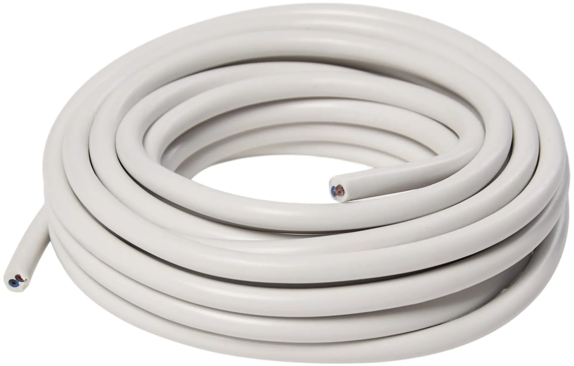 Plastledning rund 5 meter hvid