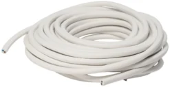 Plastledning rund 10 meter hvid