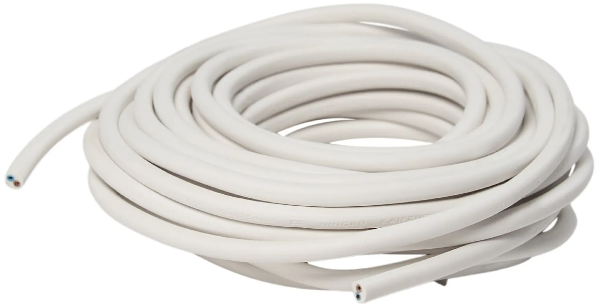 Plastledning rund 10 meter hvid
