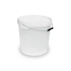 Plastspand, hvid, med låg, 20,1 liter