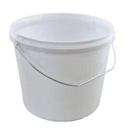 Plastspand, hvid, uden låg, 5,5 l