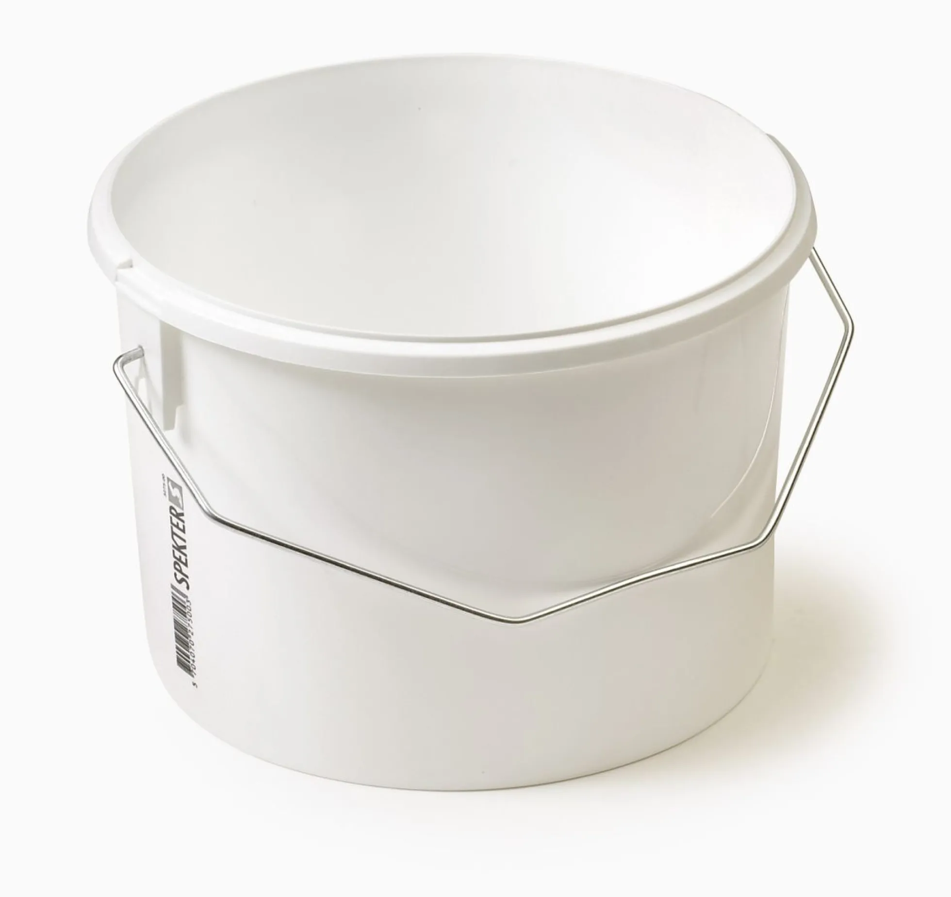 Plastspand, hvid, uden låg, 2,5 liter - Spekter