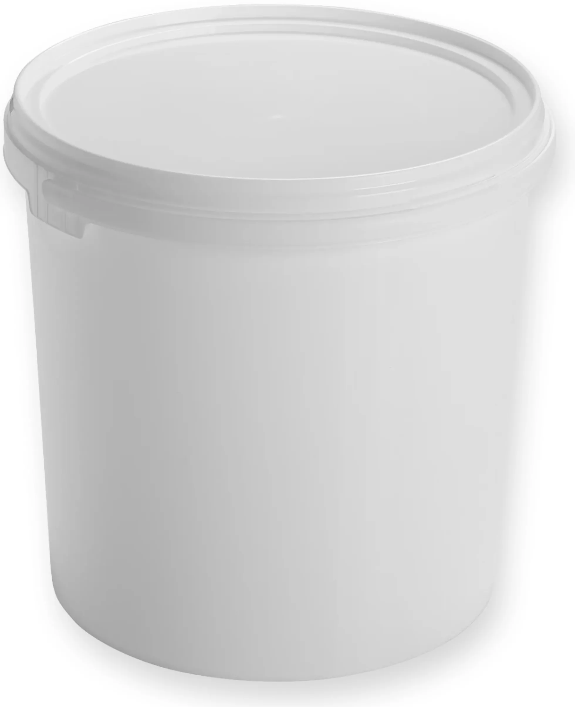 Plastspand, hvid, uden låg, 11,1 liter
